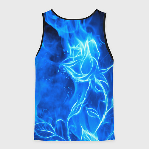 Мужская майка без рукавов BMW flower flame / 3D-Черный – фото 2