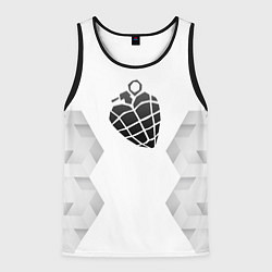 Майка-безрукавка мужская Green Day white poly, цвет: 3D-черный