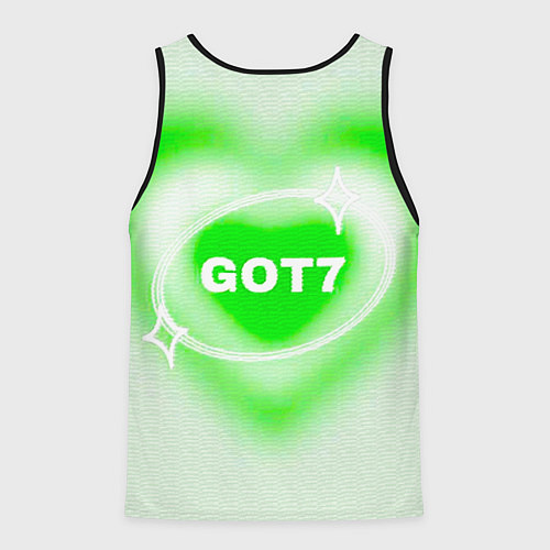 Мужская майка без рукавов Got7 сердце / 3D-Черный – фото 2