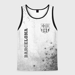 Майка-безрукавка мужская Barcelona - white gradient вертикально, цвет: 3D-черный