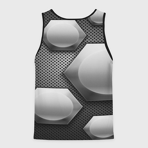 Мужская майка без рукавов Lexus карбон стиль / 3D-Черный – фото 2