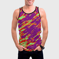 Майка-безрукавка мужская Bloodborne огненные искры, цвет: 3D-черный — фото 2