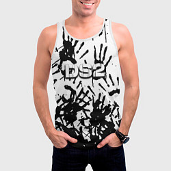 Майка-безрукавка мужская Death stranding 2, цвет: 3D-белый — фото 2