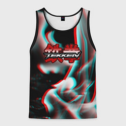 Майка-безрукавка мужская Tekken fire glitch, цвет: 3D-черный