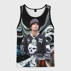 Майка-безрукавка мужская Slava Marlow music artist, цвет: 3D-черный