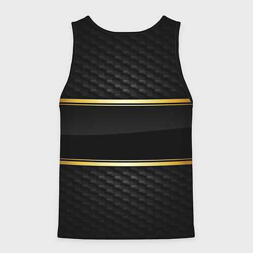 Мужская майка без рукавов Chevrolet auto steel / 3D-Черный – фото 2