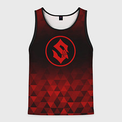 Майка-безрукавка мужская Sabaton red poly, цвет: 3D-черный