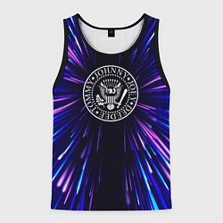 Майка-безрукавка мужская Ramones neon energy, цвет: 3D-черный