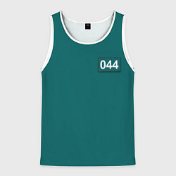 Майка-безрукавка мужская Игрок 044 - Игра в кальмара, цвет: 3D-белый