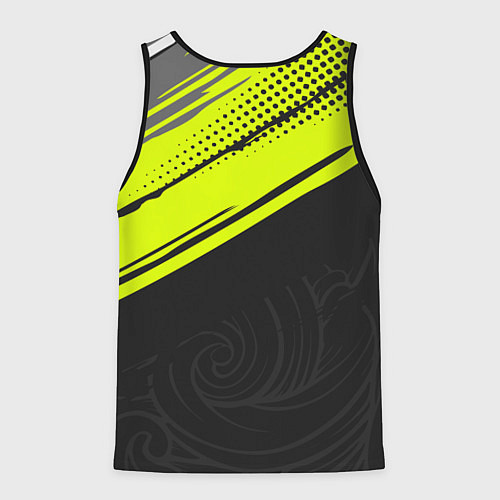 Мужская майка без рукавов Лозунг / 3D-Черный – фото 2