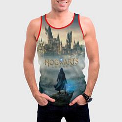 Майка-безрукавка мужская Герой Hogwarts legacy, цвет: 3D-красный — фото 2