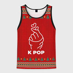 Майка-безрукавка мужская K Pop new year, цвет: 3D-черный