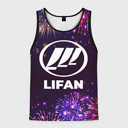 Майка-безрукавка мужская Праздничный Lifan, цвет: 3D-черный