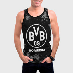 Майка-безрукавка мужская Снежный Borussia, цвет: 3D-черный — фото 2