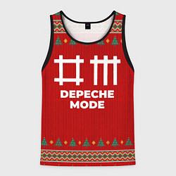 Майка-безрукавка мужская Depeche Mode new year, цвет: 3D-черный