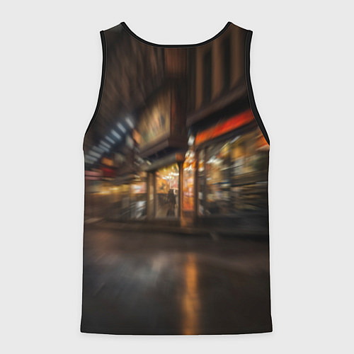 Мужская майка без рукавов Спорткар с оранжевыми десками / 3D-Черный – фото 2
