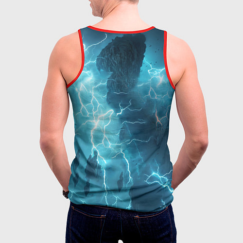 Мужская майка без рукавов S t a l k e r 2 heart of Chornobyl / 3D-Красный – фото 4