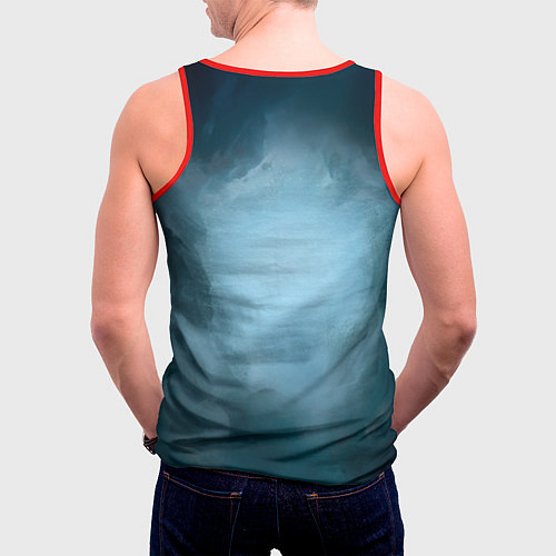 Мужская майка без рукавов Venom in fog / 3D-Красный – фото 4
