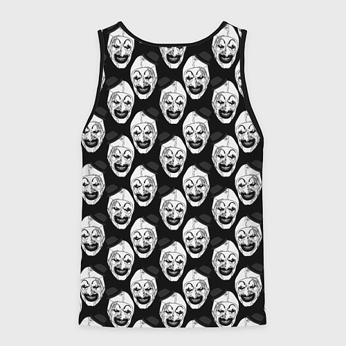 Мужская майка без рукавов Funny terrifier clown Art / 3D-Черный – фото 2