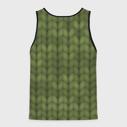 Мужская майка без рукавов Лесное тепло / 3D-Черный – фото 2