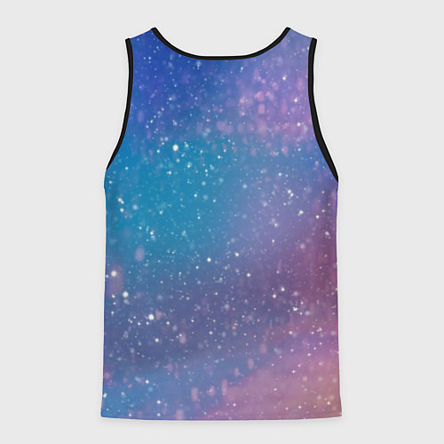 Мужская майка без рукавов Winter falls gradient / 3D-Черный – фото 2