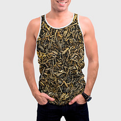 Майка-безрукавка мужская Чай, цвет: 3D-белый — фото 2