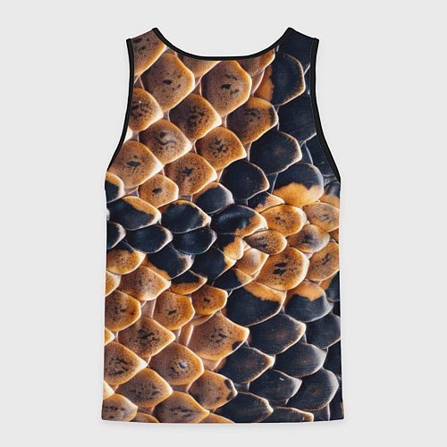 Мужская майка без рукавов Змеиный талисман / 3D-Черный – фото 2