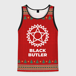 Майка-безрукавка мужская Black Butler new year, цвет: 3D-черный