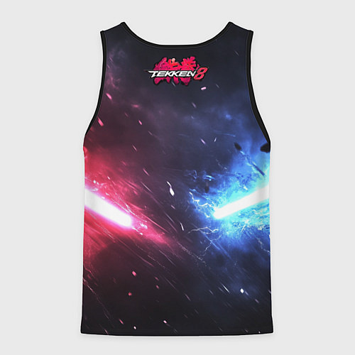 Мужская майка без рукавов Сопротивление в Tekken 8 / 3D-Черный – фото 2