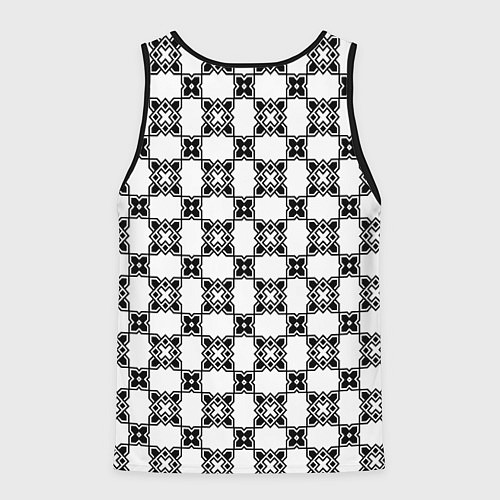 Мужская майка без рукавов Готический орнамент / 3D-Черный – фото 2