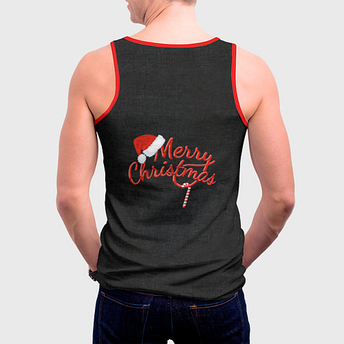 Мужская майка без рукавов Гринч похищает у зубной феи / 3D-Красный – фото 4