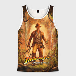 Майка-безрукавка мужская Инди Indiana Jones and the great circle, цвет: 3D-белый