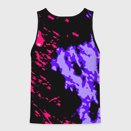 Мужская майка без рукавов Linkin park огненные краски / 3D-Черный – фото 2