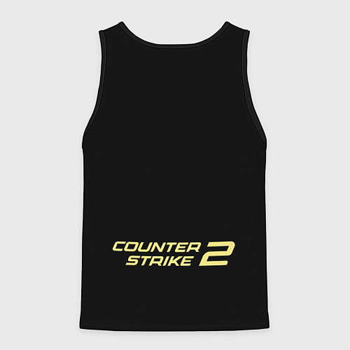 Мужская майка без рукавов Counter Strike 2 - stormtrooper / 3D-Черный – фото 2