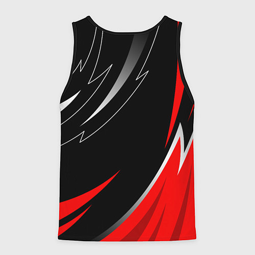 Мужская майка без рукавов Exeed - red uniform / 3D-Черный – фото 2