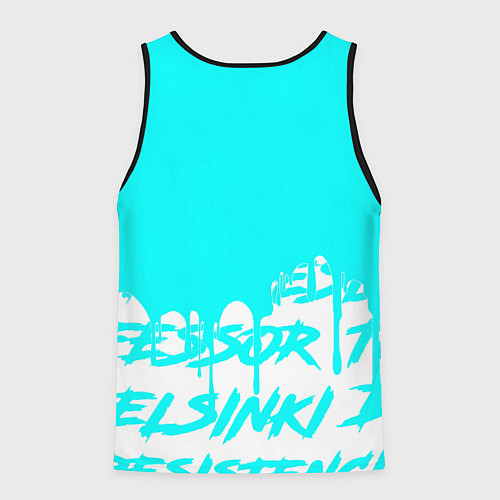 Мужская майка без рукавов Rust надписи краски / 3D-Черный – фото 2