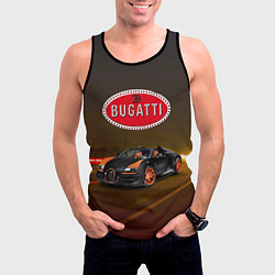 Майка-безрукавка мужская Bugatti on the night route, цвет: 3D-черный — фото 2