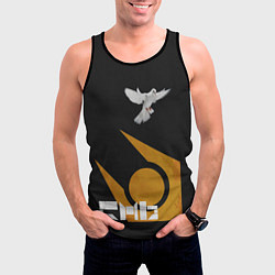 Майка-безрукавка мужская Город 17 - граффити, цвет: 3D-черный — фото 2