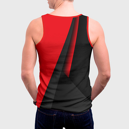 Мужская майка без рукавов N7 - красная униформа / 3D-Красный – фото 4