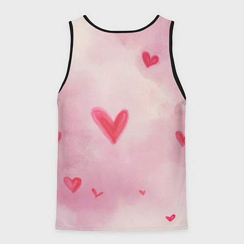 Мужская майка без рукавов Все ответы о любви / 3D-Черный – фото 2