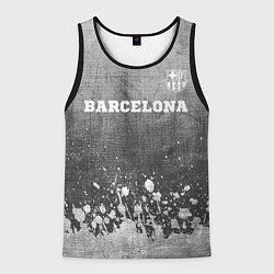 Майка-безрукавка мужская Barcelona - grey gradient посередине, цвет: 3D-черный