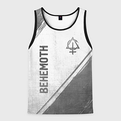 Майка-безрукавка мужская Behemoth - white gradient вертикально, цвет: 3D-черный