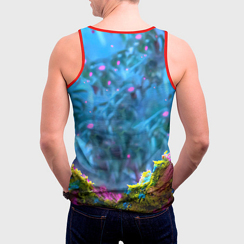 Мужская майка без рукавов Коала на дереве / 3D-Красный – фото 4