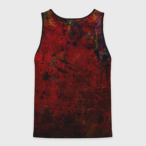 Мужская майка без рукавов Абстракция - dark grunge mood / 3D-Черный – фото 2
