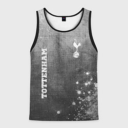 Майка-безрукавка мужская Tottenham - grey gradient вертикально, цвет: 3D-черный