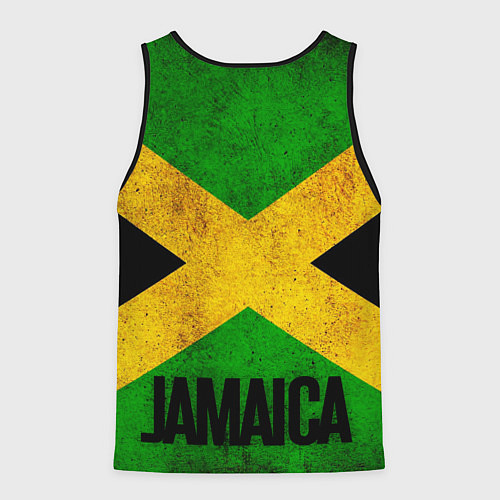 Мужская майка без рукавов Jamaica lion flag / 3D-Черный – фото 2