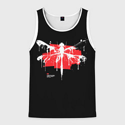 Майка-безрукавка мужская Gothic dragonfly with paint strokes, цвет: 3D-белый