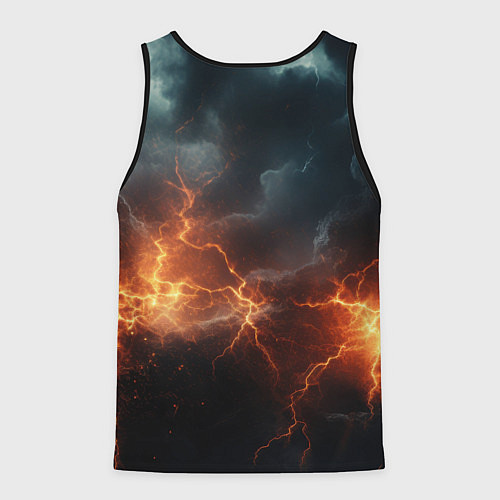 Мужская майка без рукавов Stronghold сrusader небесная мощь / 3D-Черный – фото 2