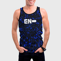 Майка-безрукавка мужская Enhypen blue energy, цвет: 3D-черный — фото 2