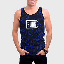 Майка-безрукавка мужская PUBG blue energy, цвет: 3D-черный — фото 2